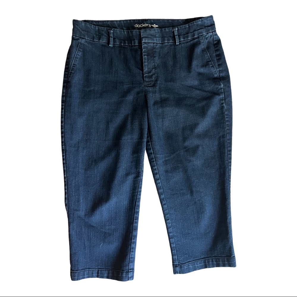 Dockers Capri Jean Denim pants size 12 Dark wash